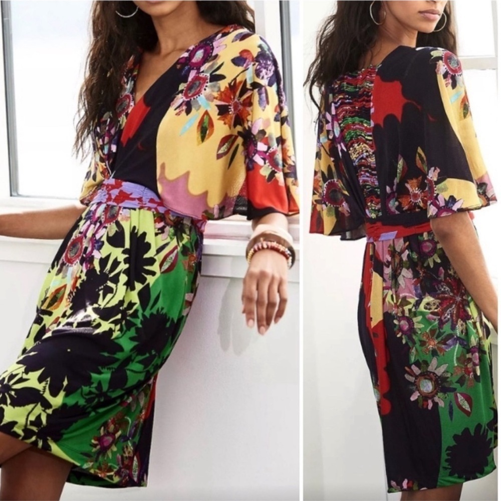 Ranna Gill Sabatina Kimono Sleeve Floral Ruched Dress
Anthropologie Resortwear